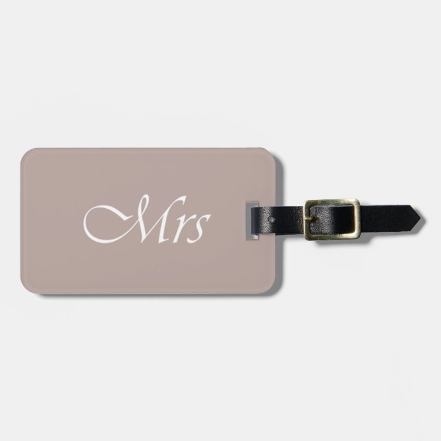 Mrs Luggage Tag (Front Horizontal)