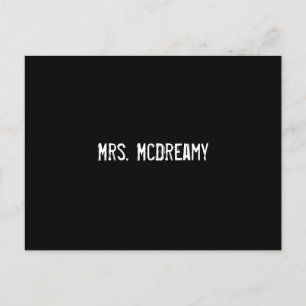 Mrs. McDreamy Postcard
