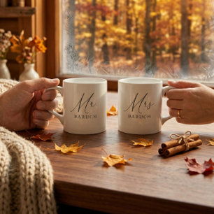 Mrs Modern Newlywed Bride Espresso Cup