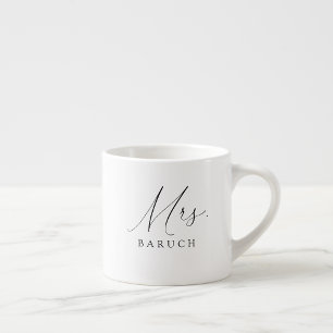 Mrs Modern Newlywed Bride Espresso Cup