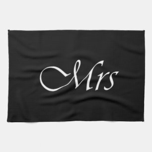 Mrs Monogram Tea Towel