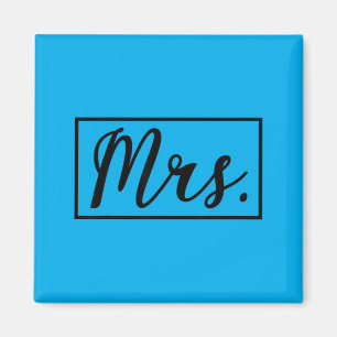 Mrs Mr And Mrs Matching Wife Husband Wedding Magnet