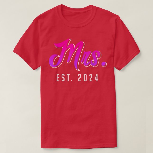 Mrs Mr decoration wedding  T-Shirt (Design Front)