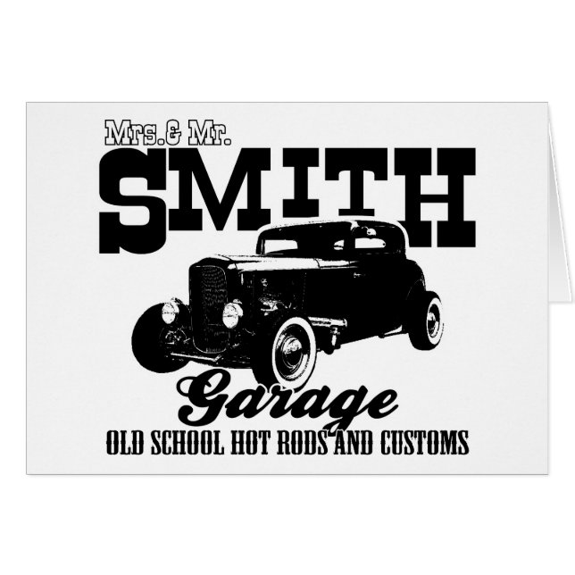 Mrs.& Mr. Smith Hot-Rod Garage (Front Horizontal)