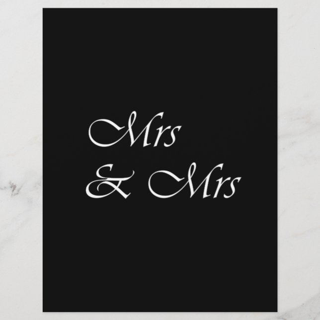 Mrs & Mrs (Front)