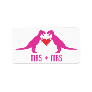 Mrs+Mrs- Love is Love Dinosaurs Label