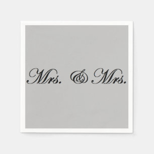 Mrs. & Mrs. napkins