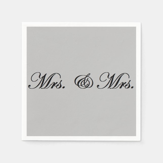 Mrs. & Mrs. napkins (Front)