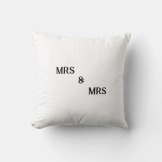Mrs & Mrs newely wed cushion