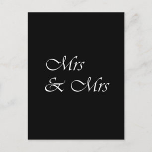 Mrs & Mrs Postcard