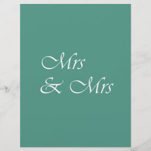 Mrs & Mrs Typography