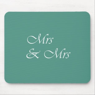 Mrs & Mrs Typography Mouse Mat