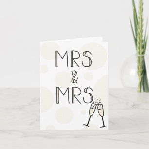 Mrs & Mrs Wedding Card