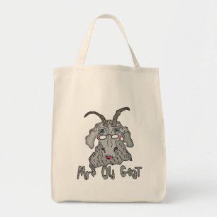 Mrs Old Goat Funny Cartoon Tote Bag