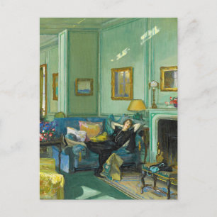 Mrs. Osler Sir John Lavery Postcard