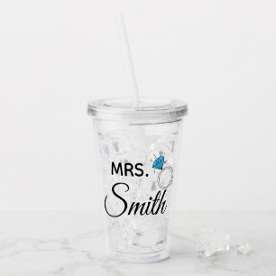 Mrs. Personalised Acrylic Tumbler