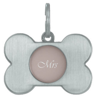 Mrs Pet Name Tag
