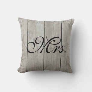 Mrs. Pillow on Barn Board