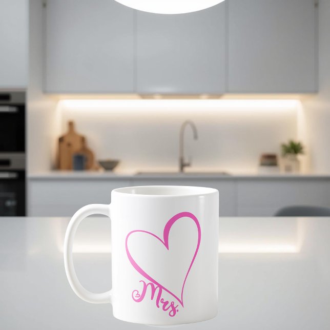 Mrs. Pink Heart Mug (Creator Uploaded)