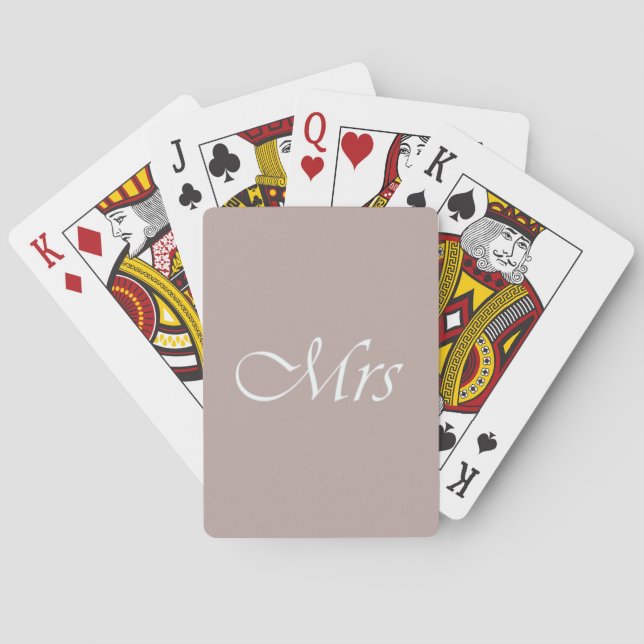 Mrs Playing Cards (Back)