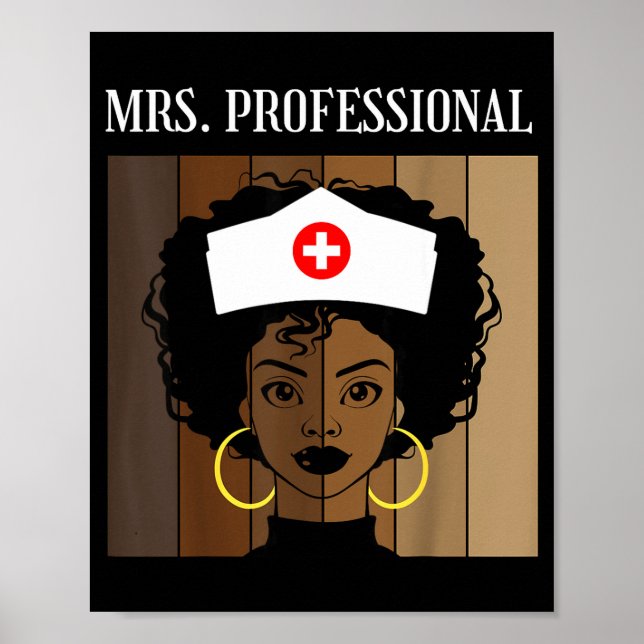 Mrs Professional Nursing Degree Nurse Profession B Poster (Front)