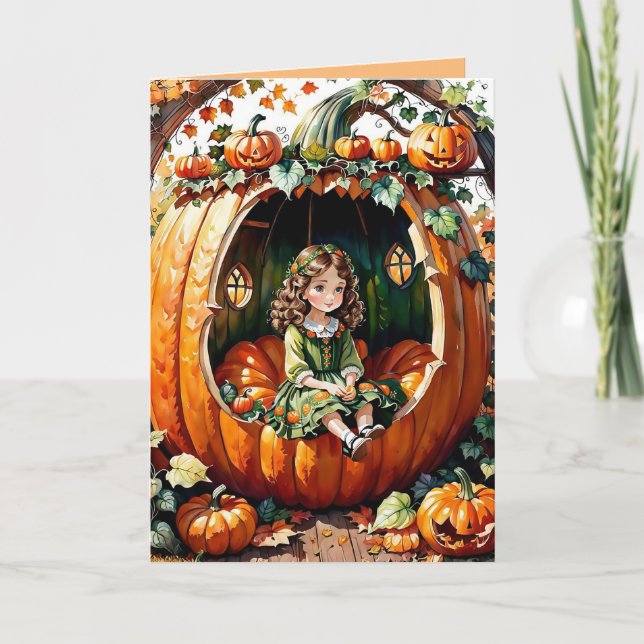 Mrs. Pumpkin-Eater Note  Card (Front)