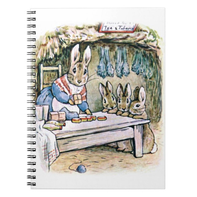 Mrs Rabbit, Flopsy Mopsy and Cottontail Notebook (Front)