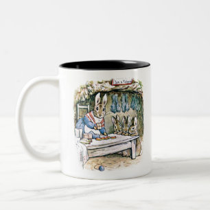 Mrs Rabbit, Flopsy Mopsy and Cottontail Two-Tone Coffee Mug