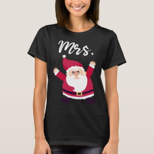 Mrs Reindeer Outfit Womens Christmas Matching Coup T-Shirt