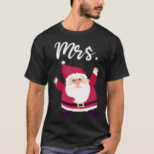 Mrs Reindeer Outfit Womens Christmas Matching Coup T-Shirt