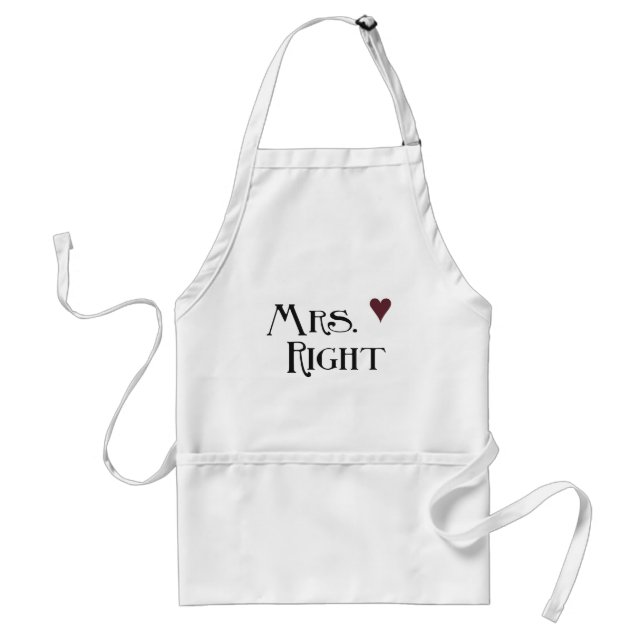 Mrs. Right Standard Apron (Front)
