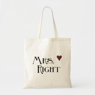 Mrs. Right Tote Bag