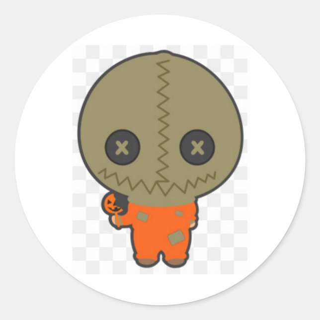 mrs sam classic round sticker (Front)