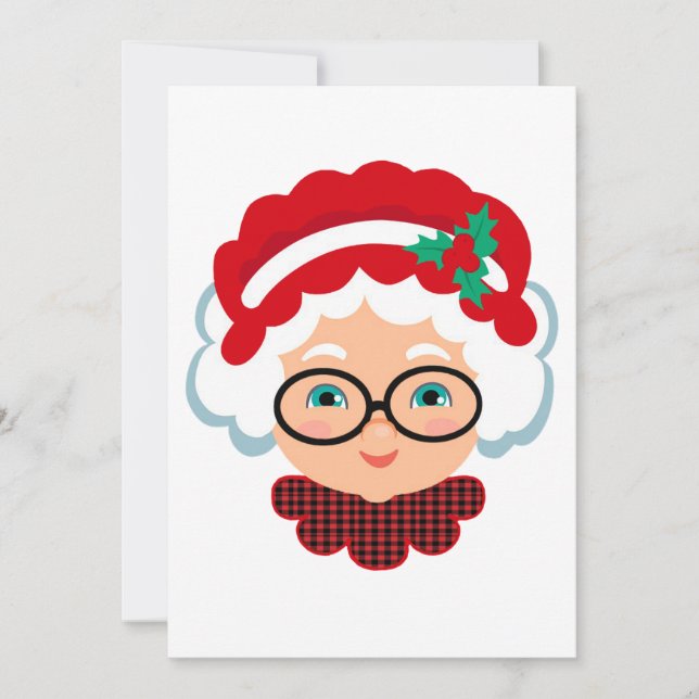 Mrs Santa Claus Christmas Cards (Front)