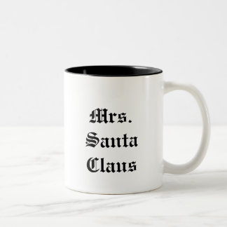 Mrs. Santa Claus Two-Tone Coffee Mug