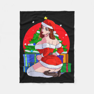 Mrs Santa Claus Y Mama Christmas Pajamas Xmas Gift Fleece Blanket