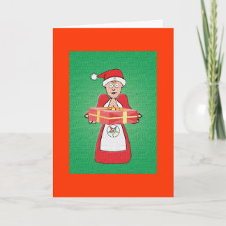 Mrs Santa OES Holiday Card