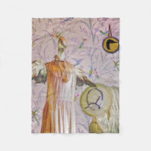 Mrs. Smew's Portrait Fleece Blanket