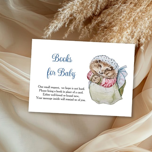 Mrs. Tiggy Winkle Books For Baby RSVP Card (Creator Uploaded)