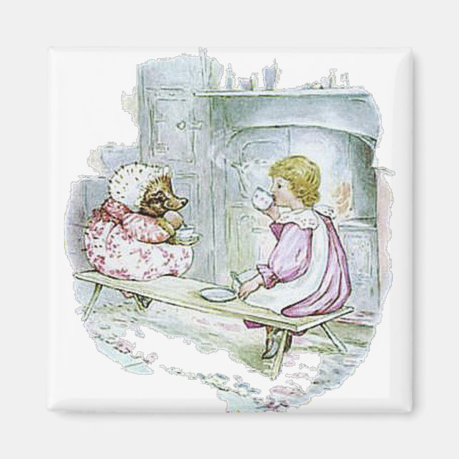 Mrs Tiggy-Winkle made Lucie a cup of tea Magnet (Front)