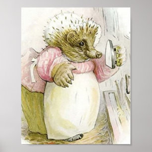Mrs Tiggywinkle Beatrix Potter Poster