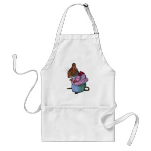 Mrs. Tittlemouse, After Beatrix Potter: Oil Pastel Standard Apron