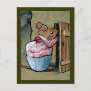 MRS TITTLEMOUSE (in Oil Pastel) After B. Potter Postcard