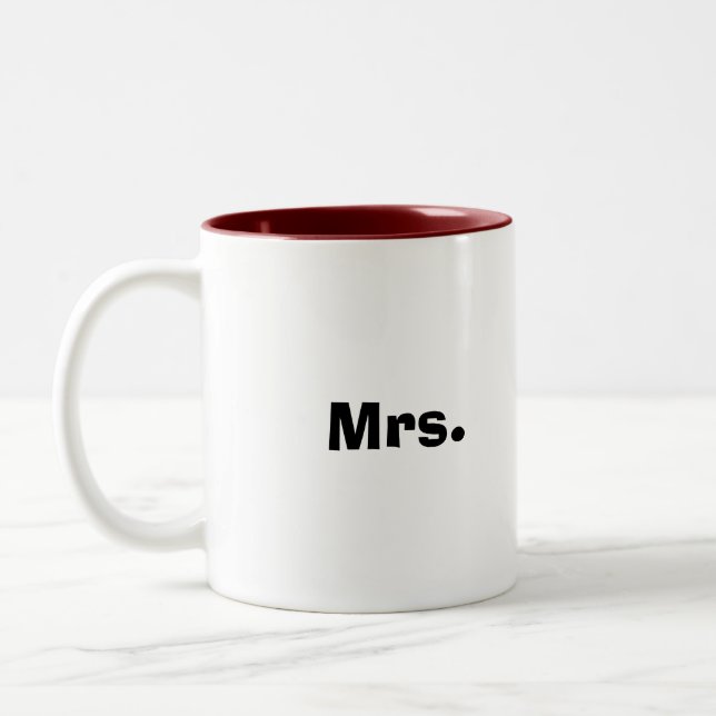 Mrs. Two-Tone Coffee Mug (Left)