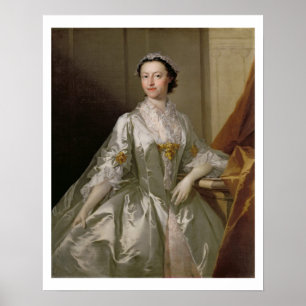 Mrs Wardle, 1742 (oil on canvas) Poster