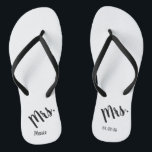 Mrs. Wedding Honeymoon Flip Flops<br><div class="desc">Perfect for the honeymoon</div>