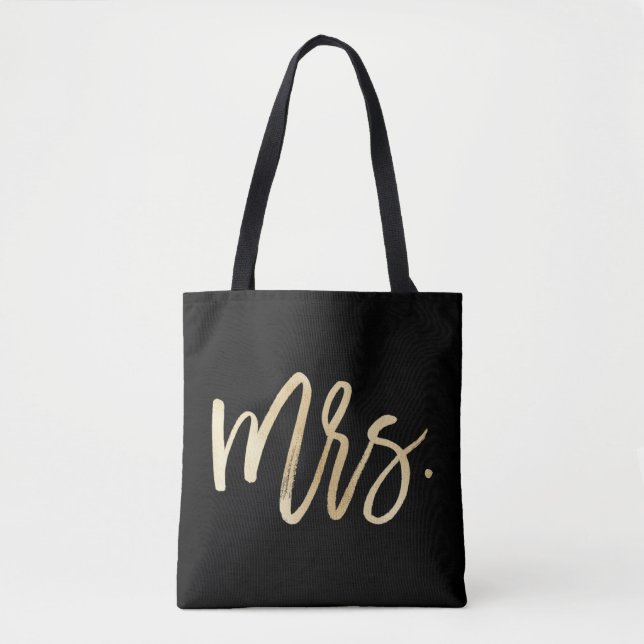 Mrs. Wedding Tote Bag (Front)
