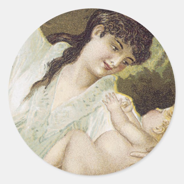 Mrs. Winslow's Soothing Syrup, For Children Classic Round Sticker (Front)