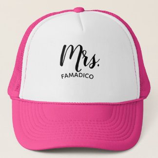 Mrs. ( Your Last Name ) Wedding Trucker Hat