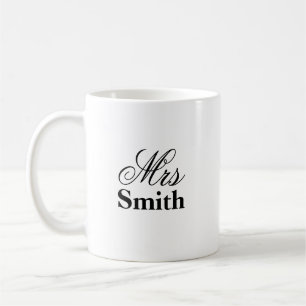 Mrs Your Name Coffee Mug